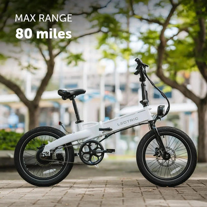 Casavibeo Lectric XP Lite long-range electric commuter eBike with sleek frame and handlebars, ideal for city riding and daily commuting.
