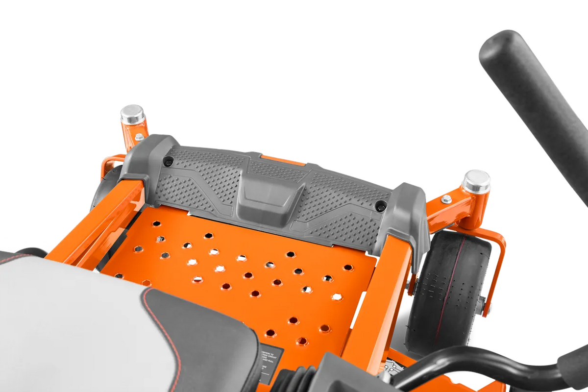 Husqvarna Z254F 54-inch zero-turn riding lawn mower with 24 HP Kawasaki engine, shown on a lawn.