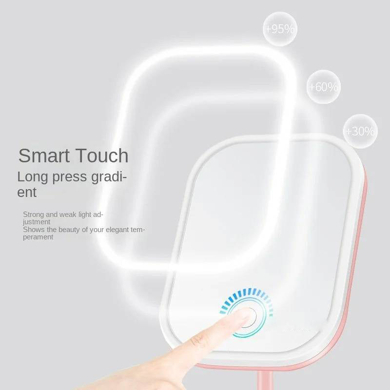 Belro portable makeup mirror with built-in lights, compact design perfect for beauty and makeup routines.