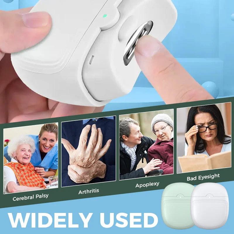 Belro electric nail clipper with automatic polishing and trimming, designed for precise and safe manicure and nail care.
