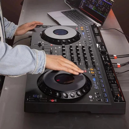 Casavibeo Pioneer DJ AlphaTheta DDJ-GRV6 4-channel performance DJ controller with jog wheels, sliders, and control buttons.