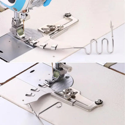 Mivoza Double Fold Binder Tape Folder for industrial sewing machines, 20-36mm, used for precise fabric binding and sewing guides.