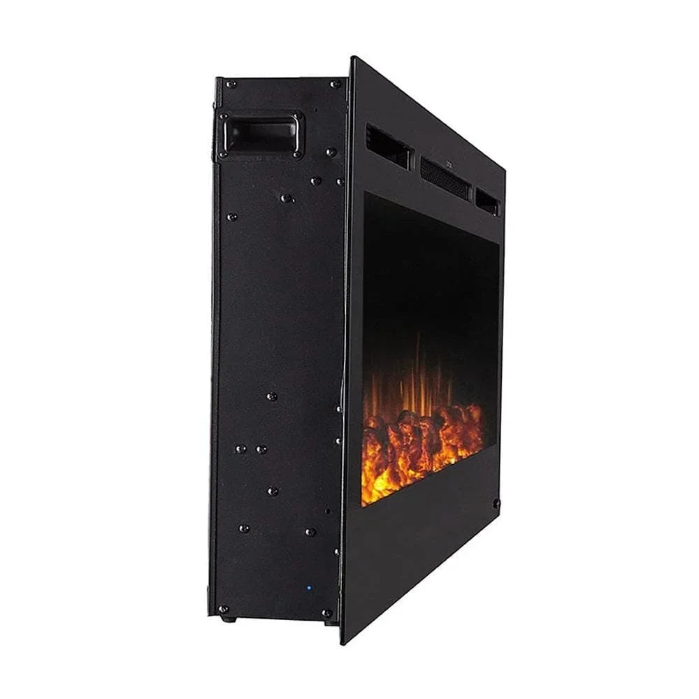 Casavibeo Touchstone Sideline wall mount electric fireplace with modern design and realistic flame display.