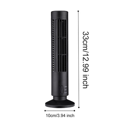 Belro mini desktop air conditioner with USB bladeless cooling, compact electronic fan for personal cooling on a desk.