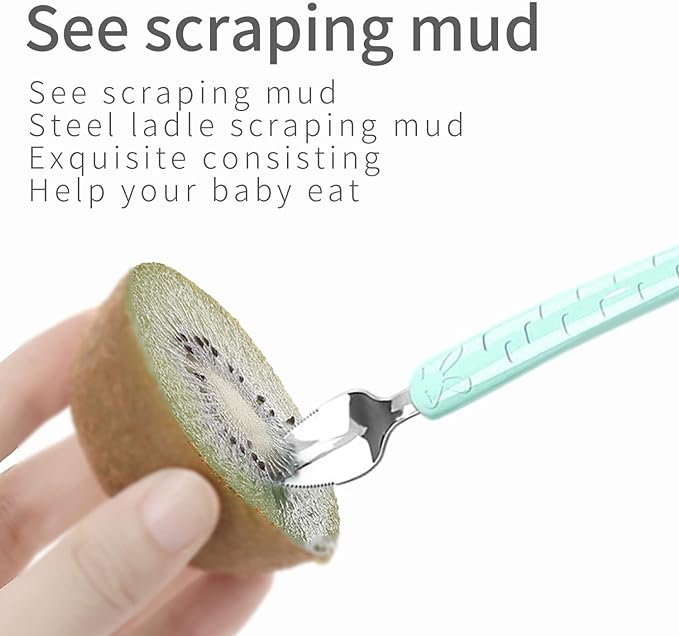 Belro double head baby silicone food spoon with soft tips for feeding infants and toddlers, suitable for baby and kids feeding.