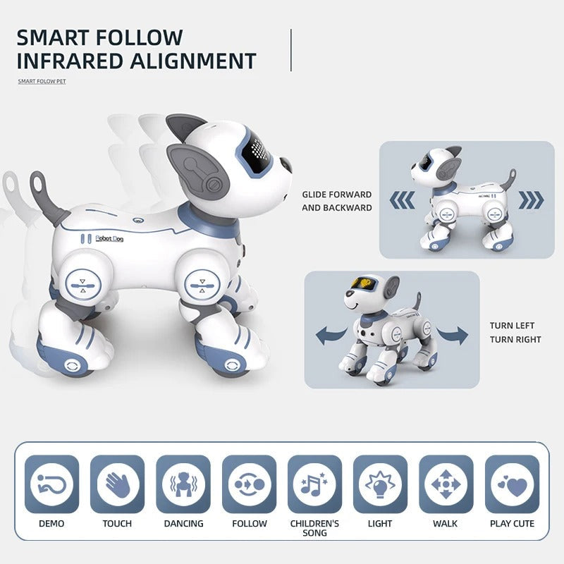 Belro robot dog toy with realistic features and playful design, perfect for kids' toys and engaging playtime.