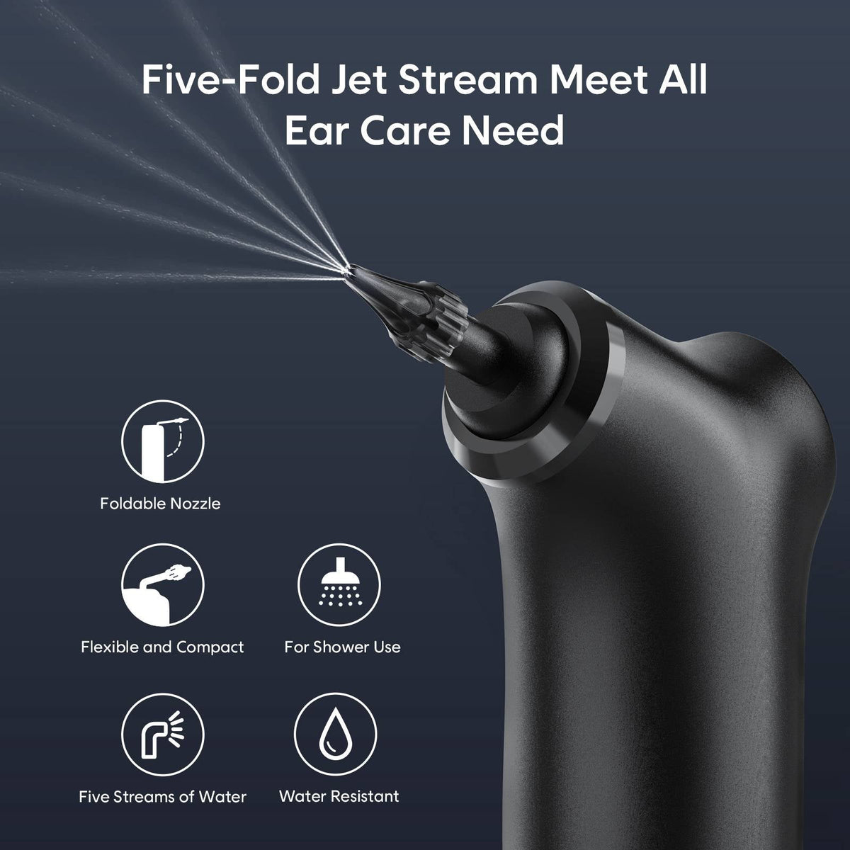 Belro ear wax cleaner in blue with ergonomic handle, designed for gentle ear cleaning and hygiene.