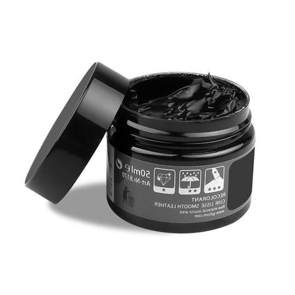 Belro Advanced Leather Repair Gel for fixing leather seats, shoes, bags, sofa and furniture in a close-up view.