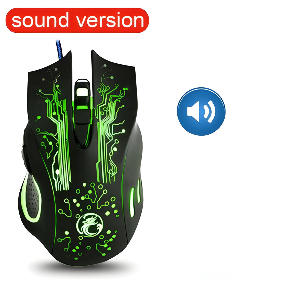 Belro Legendary Dragon Gaming Mouse with 3200 DPI, ergonomic design, black color, and customizable buttons for gaming and computer use.