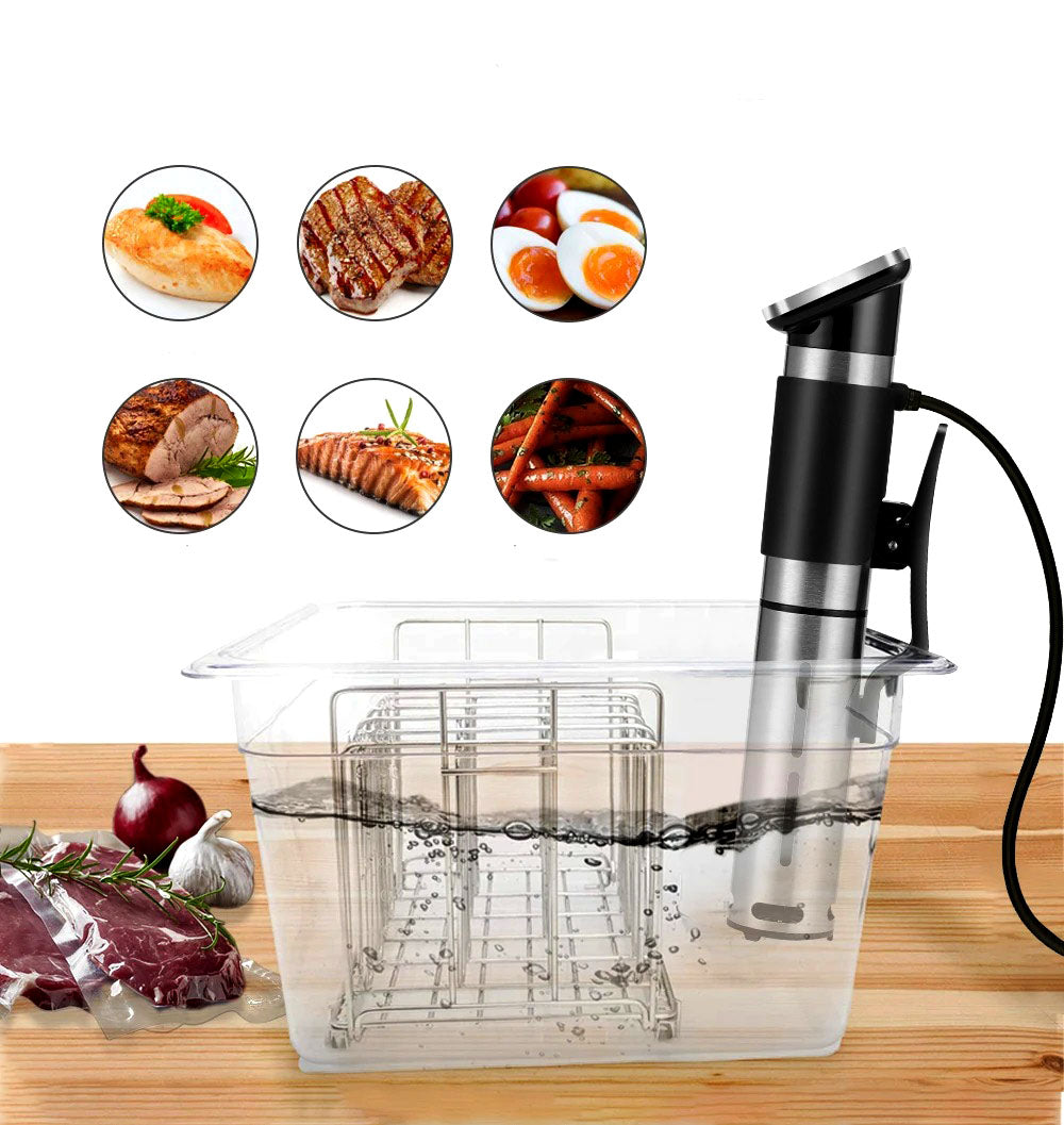 Belro sous vide container for precise food storage and cooking, with clear lid and durable construction for home kitchen use.