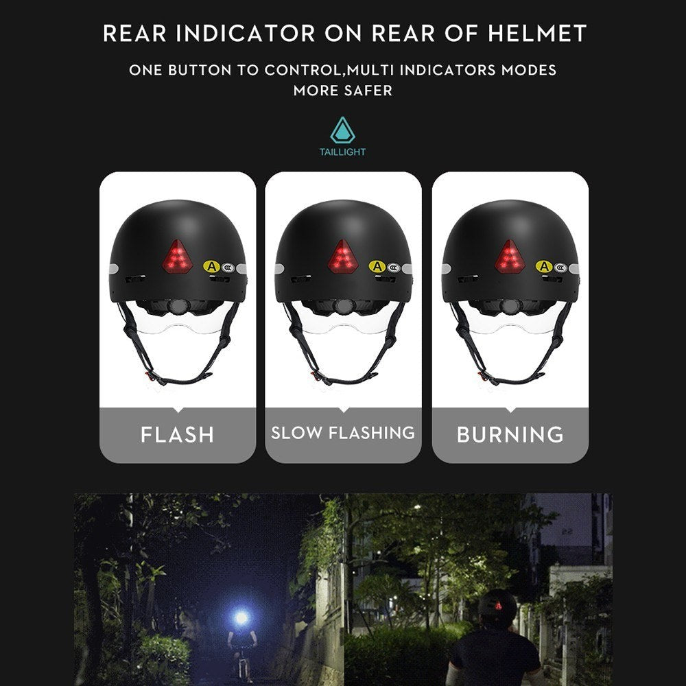 Anytek RAW2/RAW3 series smart bike helmet by GETDECO featuring aerodynamic design and adjustable straps.