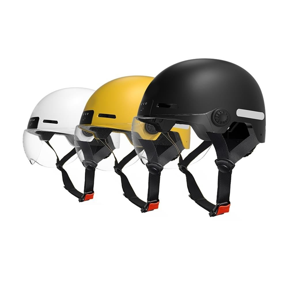 Anytek RAW2 or RAW3 series smart bike helmet by GETDECO, featuring aerodynamic design and integrated safety features.