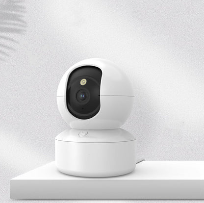 Belro indoor home security camera mounted on wall, showcasing compact design and lens for surveillance security indoors.