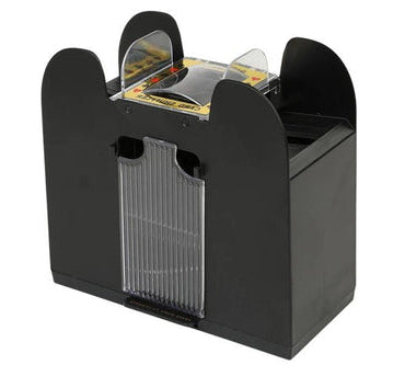 Belro automatic card shuffler for 2-6 decks, battery-free, smooth hands-free gameplay, ideal for automotive card shuffling.