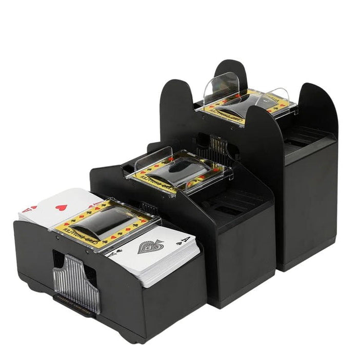 Belro automatic card shuffler for playing cards, battery-free, designed to shuffle 2-6 decks smoothly and hands-free