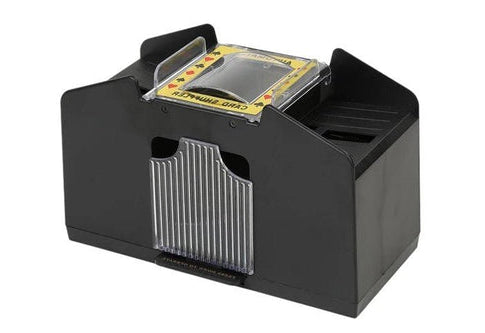 Belro automatic card shuffler for playing cards, battery-free, designed for 2-6 decks, ensures smooth, hands-free shuffling.