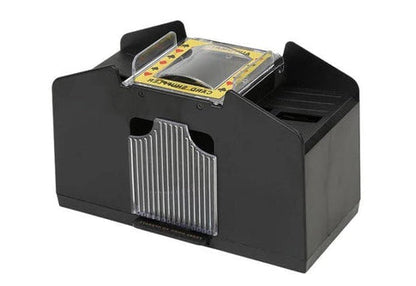 Belro automatic card shuffler for playing cards, battery-free, designed for 2-6 decks, ensures smooth, hands-free shuffling.