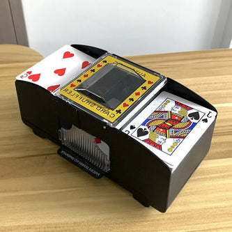 Belro automatic card shuffler for 2-6 decks, battery-free, precision hands-free shuffling for smooth gameplay.