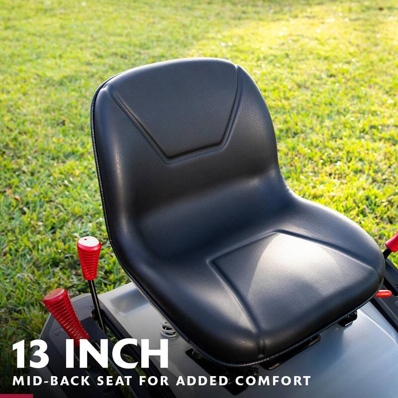 Murray MT200 42-inch riding lawn tractor with 19 HP Briggs & Stratton engine and automatic transmission, shown outdoors in a yard.