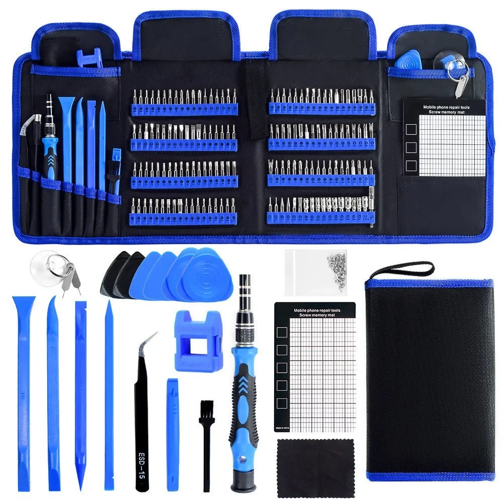 Casavibeo 168-in-1 mobile phone screwdriver tool set with various precision bits for telecommunications repair.
