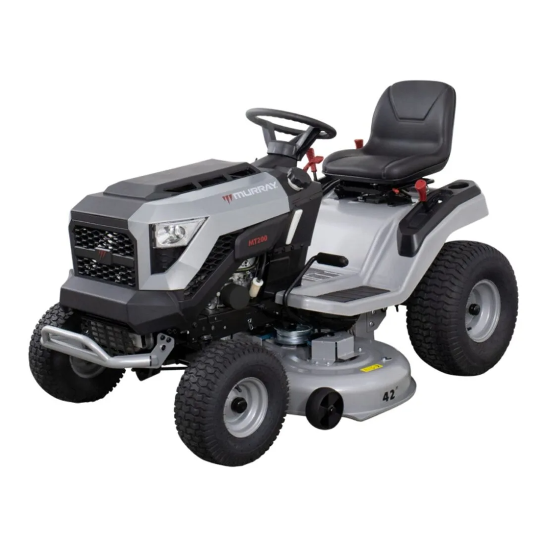 Casavibeo MT200 42-inch mower with Briggs and Stratton EX1900 Series 19 HP 540cc engine, automatic transmission.