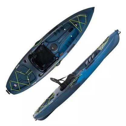 Casavibeo Quest Teton 100 kayak on water, showing its sleek design and bright color, ideal for recreational paddling.