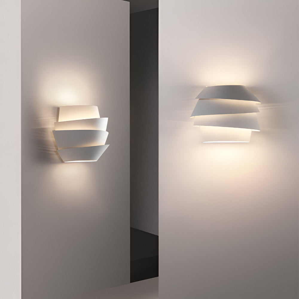 Modern Scandinavian wall lamp by Belro with double spotlight, outdoor wall light suitable for modern home exterior decor.