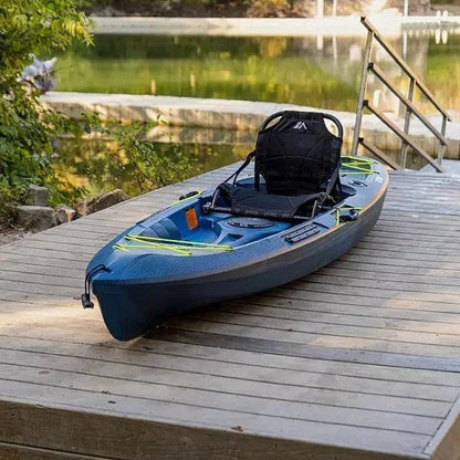 Casavibeo Quest Teton 100 kayak on water, showing its sleek design and bright color, perfect for outdoor kayaking adventures.