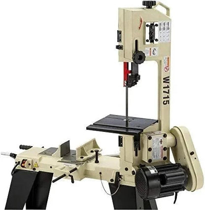 Casavibeo SHOP FOX 3/4 HP metal cutting bandsaw with sturdy frame and blade for precise metal fabrication and cutting tasks.