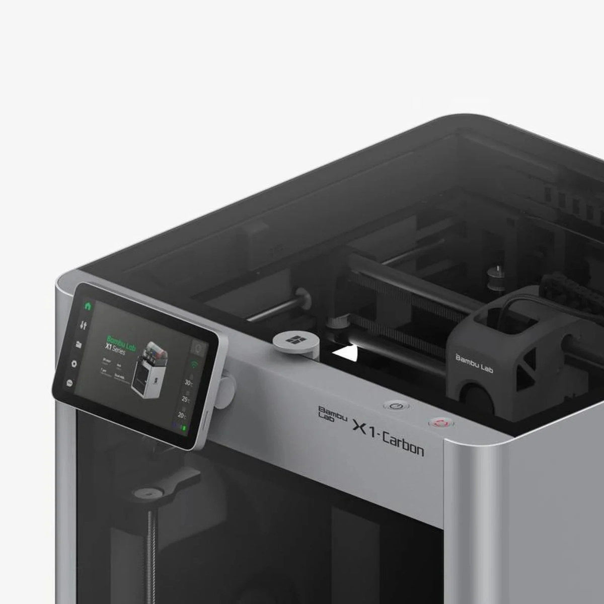 Colorful Bambuu Labs X1C multi-color system device with multiple buttons and LED lights, designed by Casavibeo.