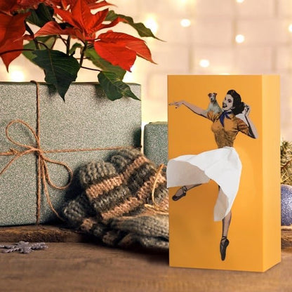Belro Flying Skirt Tissue Box designed for men, featuring a unique clothing-inspired tissue holder with a flying skirt design.