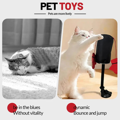 Belro cat toys in vibrant colors, featuring feather and ball designs for engaging feline play and entertainment.