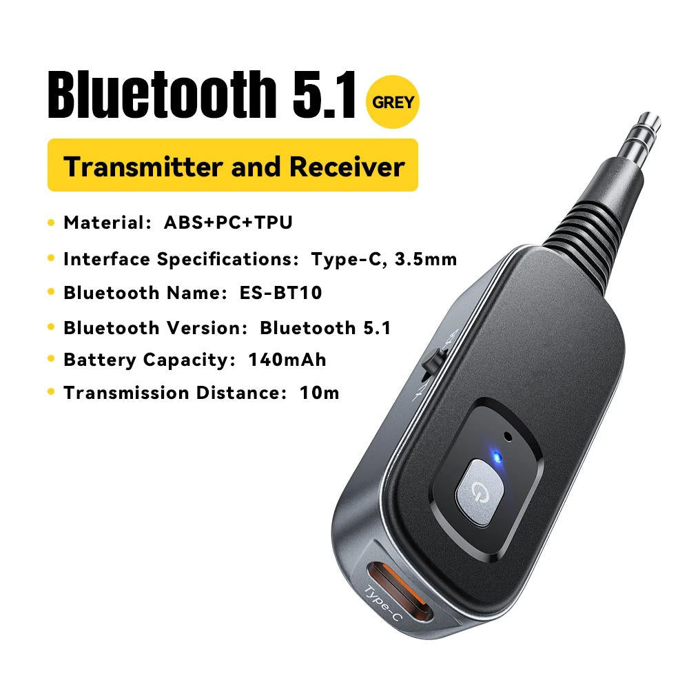 Belro Bluetooth wireless adapter for electronics and audio devices, compact design with antenna and connection ports visible.