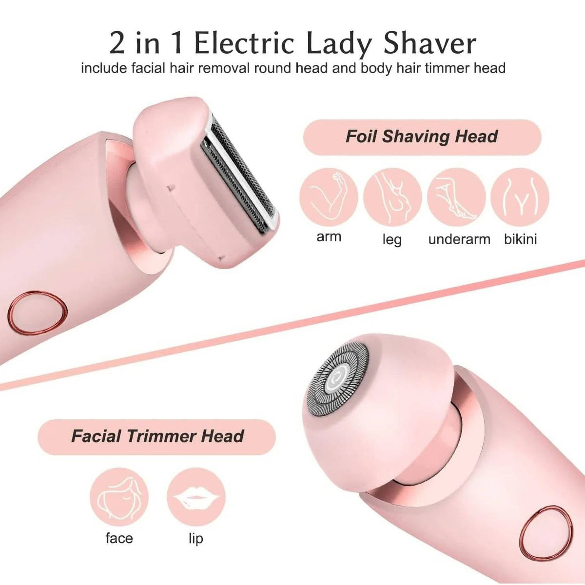 Belro women's electric shaver with a sleek design, featuring a close-cutting head for smooth skin in health and beauty care.