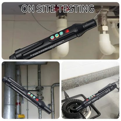 Belro gas leak detector handheld measuring tool for detecting natural gas leaks in hardware and measuring applications.