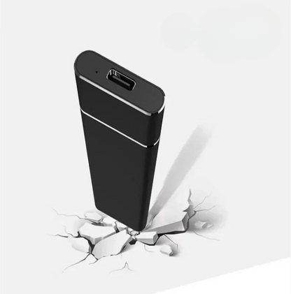Mivoza 8TB external SSD with USB 3.1 Type-C aluminum case, portable fast storage device for quick data transfer and plug-and-play use.