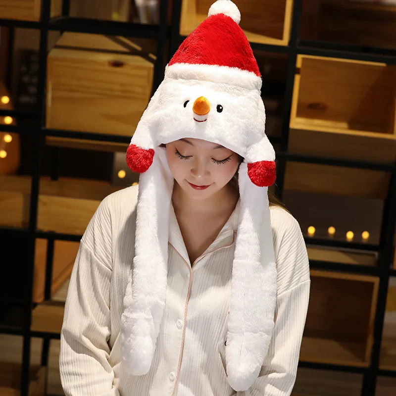 Belro plush Christmas hat party accessory for men, soft and festive holiday clothing with red and white design.