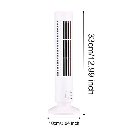 Mini Belro desktop air conditioner with USB bladeless cooling, compact portable fan for personal cooling.