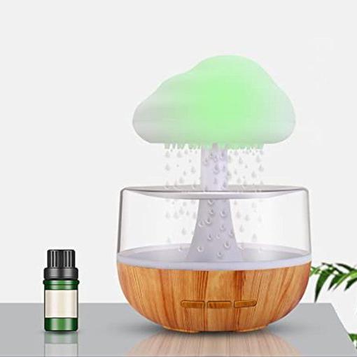 Belro 2-in-1 desk light humidifier with rain cloud design, aromatherapy diffuser, night light, and mushroom lamp in a sleek modern style.