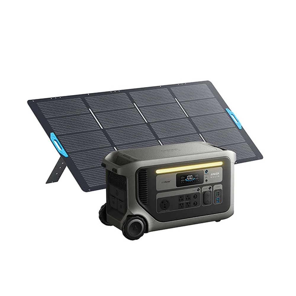 Casavibeo Anker SOLIX F3000 portable power station with multiple outlets and digital display for charging devices on the go.