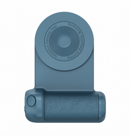 Mivoza smartphone grip with Bluetooth remote shutter, adjustable 180° mount, designed for steady photos and easy phone handling.