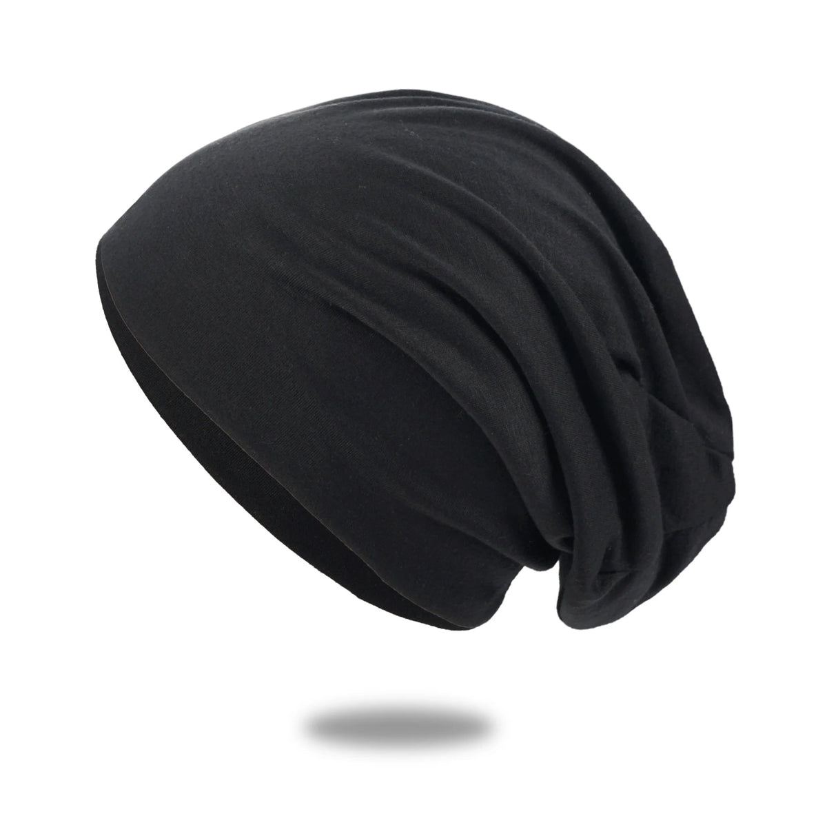 Black Belro cozy slouch hat beanie cap, soft knit winter accessory with a relaxed fit and stylish slouch design.