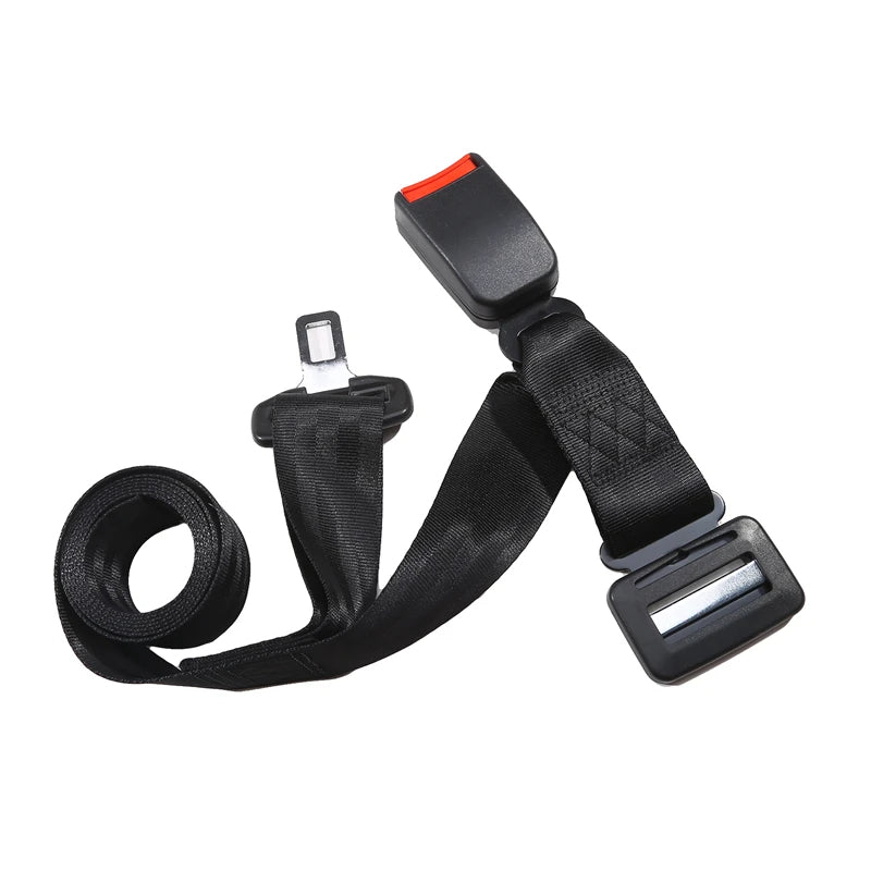 Black Belro maternity seat belt extender for pregnant women, designed for added comfort and safety during car rides.