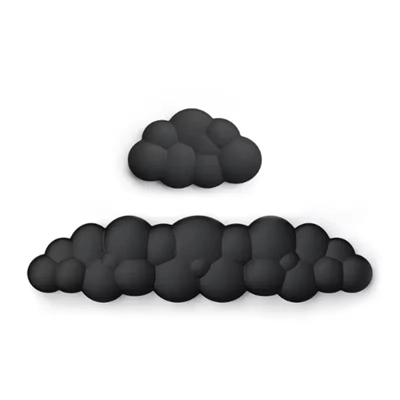 Black Belro Memory Foam Cloud Wrist Rest for keyboards, providing ergonomic support for comfortable typing.