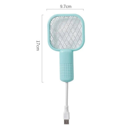 Blue Belro Compact USB Mosquito Zapper with LED light and insect-catching grid for portable insect control.