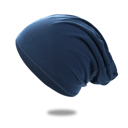Blue Belro cozy slouch hat beanie cap with a relaxed fit, perfect for winter warmth and casual style.