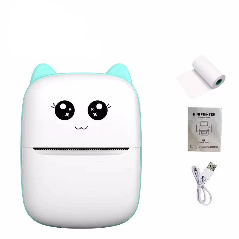 Blue Belro Mini Wireless Portable Thermal Label Printer with compact design for easy labeling and mobile printing.