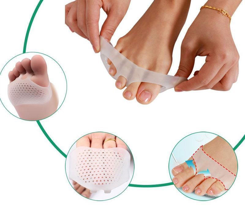 Set of two breathable Belro metatarsal pads designed to cushion and relieve foot discomfort in health and beauty applications.