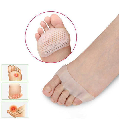 Set of two breathable Belro metatarsal pads designed to provide comfort and support for foot pain relief.