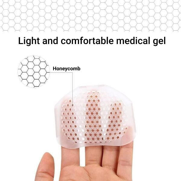 Set of 2 breathable Belro metatarsal pads for foot comfort and relief, shown in the image with soft, cushioned design.